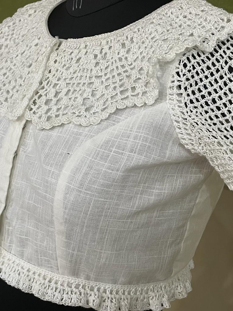 White Cotton Crochet Bra Top, Party wear at Rs 777/piece in Delhi